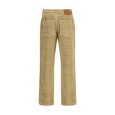 Burberry Brown Cotton Casual Pants